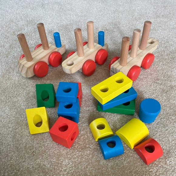 Melissa & Doug Stacking Train Toddler Toy - Picture 3 of 4